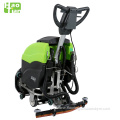 Cable powered hand floor scrubber